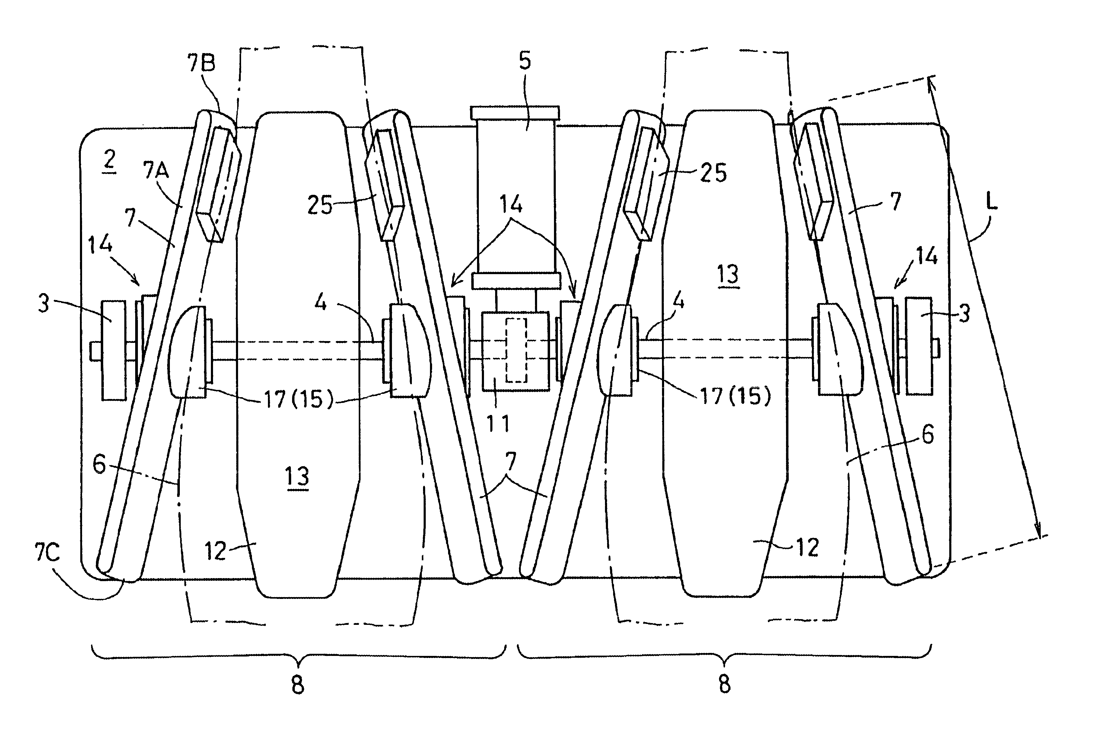 Lower leg massager and chair type massaging apparatus using the same