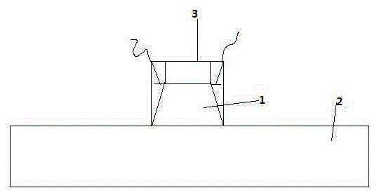 T-pipe-structured ultrasonic cleaning in place device