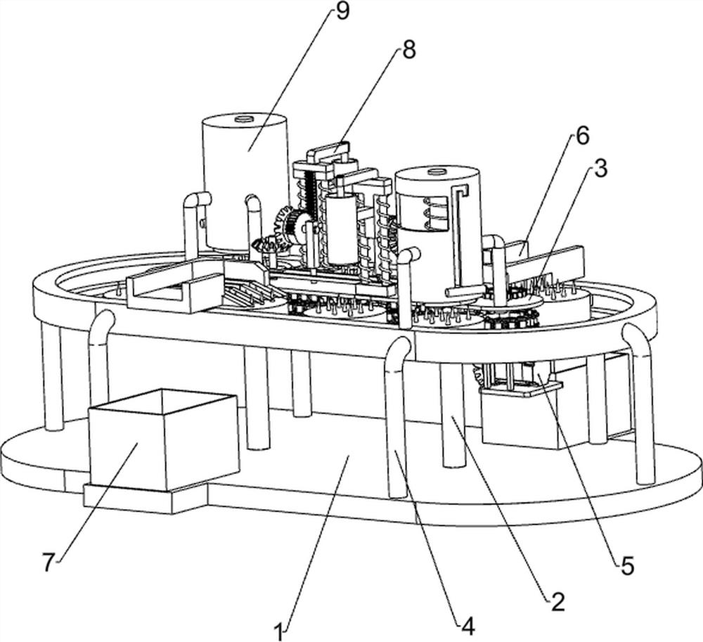 Automatic core removing device for cabbages