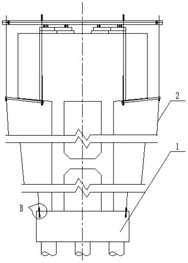 Bridge cantilevered casting hanging basket controllable equivalent pre-load testing method