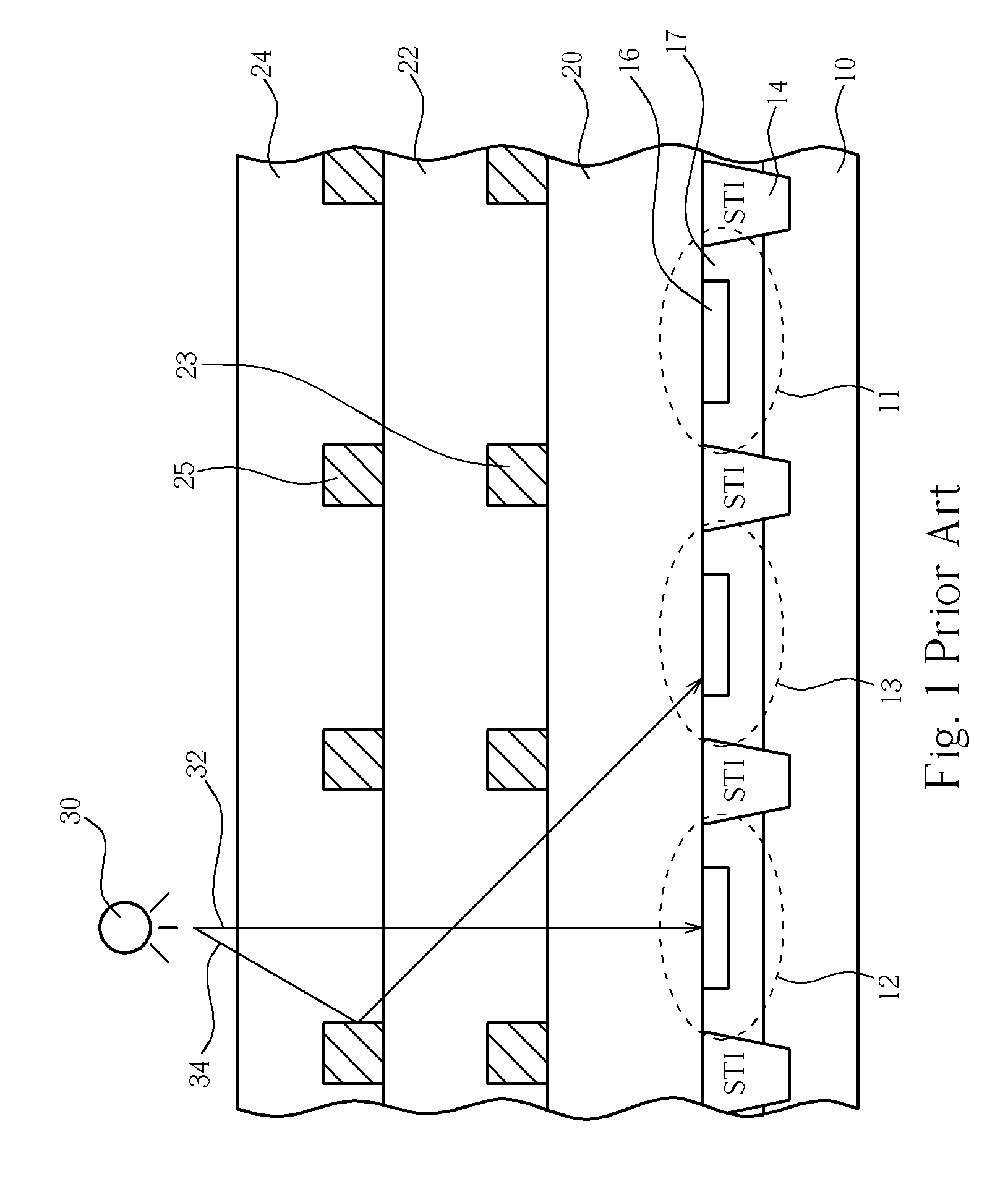Image sensor with a waveguide tube and a related fabrication method