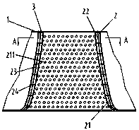 A device for reducing liquid sloshing in moon pools of marine engineering structures