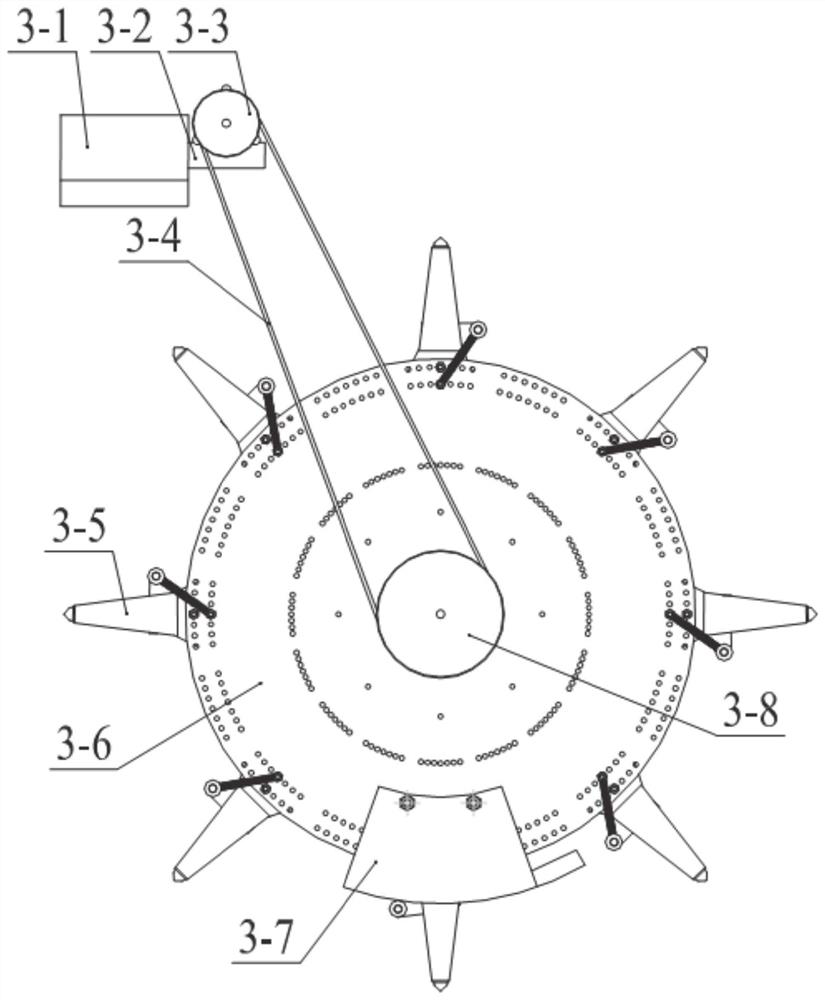 Dual-drive type on-film hole opening and seed sowing device and method