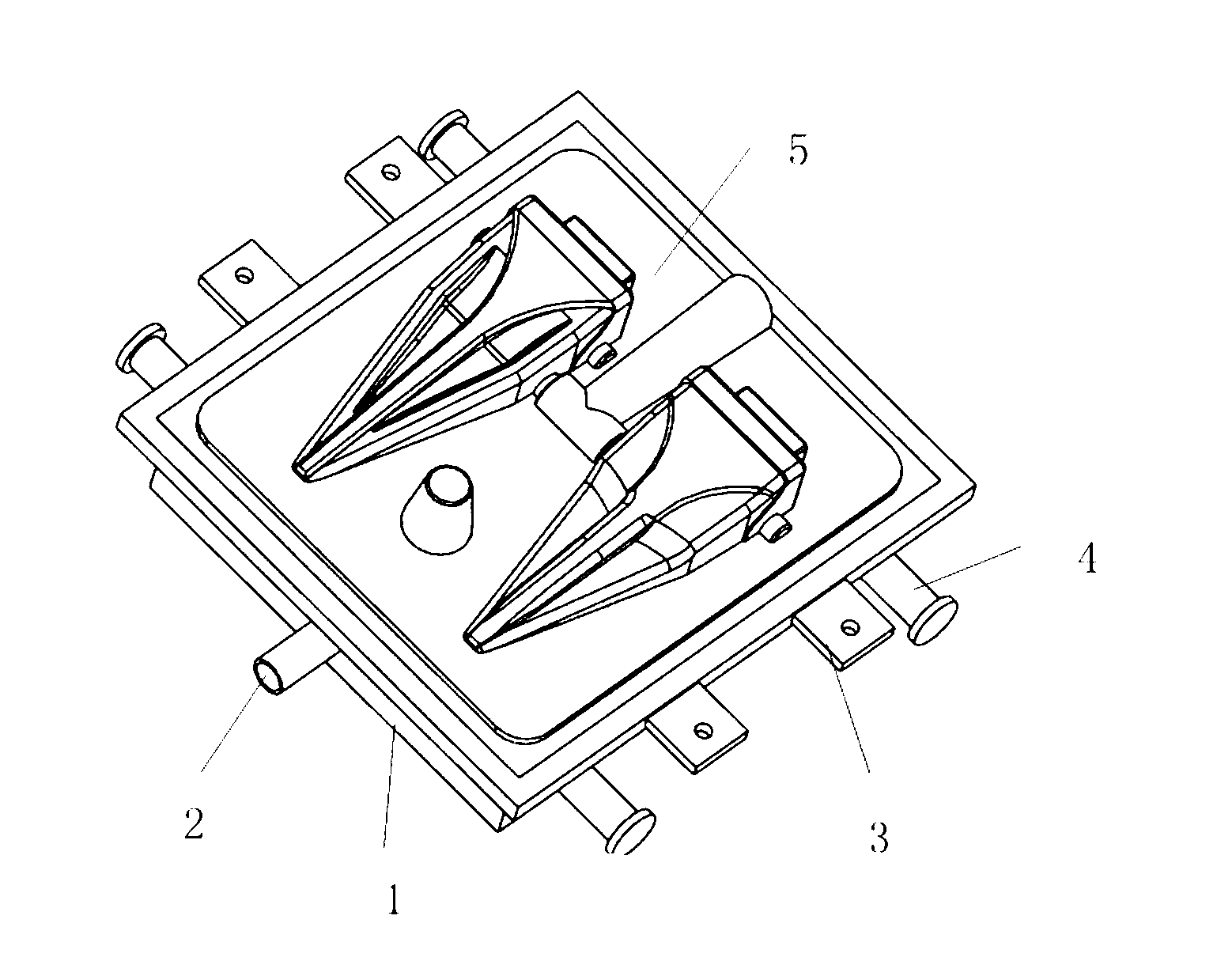 Flaskless V-method casting process