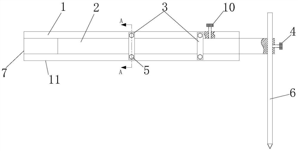 Tail shaft positioning device and accurate tail shaft positioning method