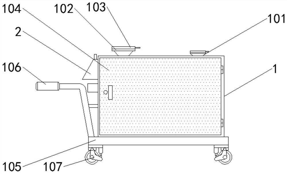 Infectious disease ward garbage treatment device