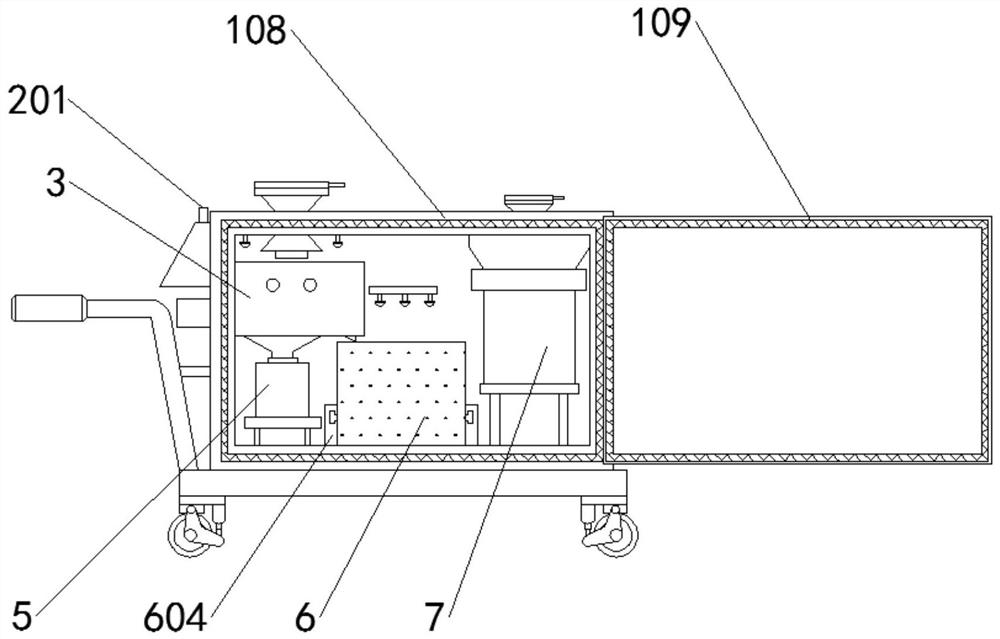 Infectious disease ward garbage treatment device