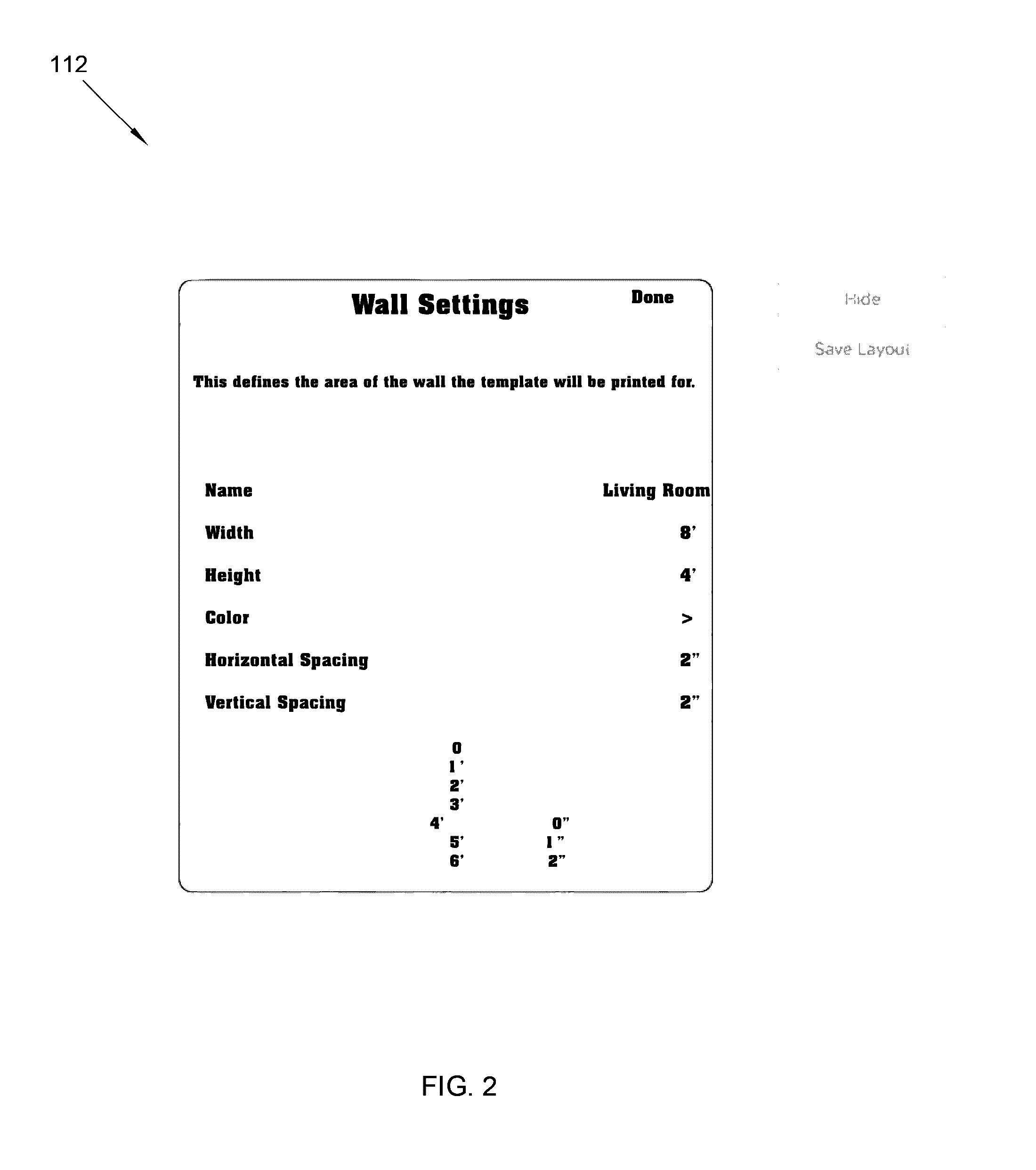 Template And Method For Predesigning And Installing Items On A Wall