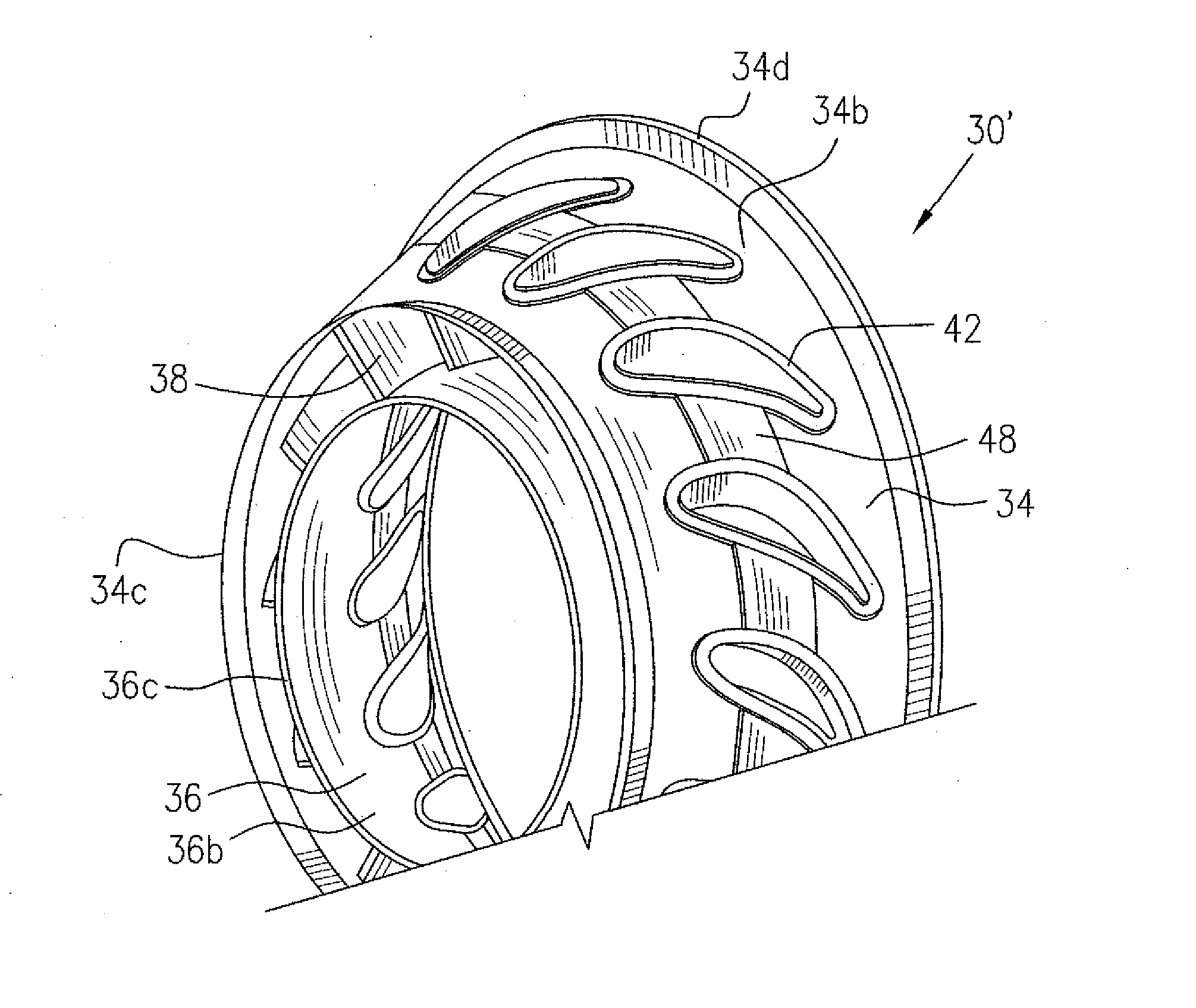 Fabricated gas turbine vane ring