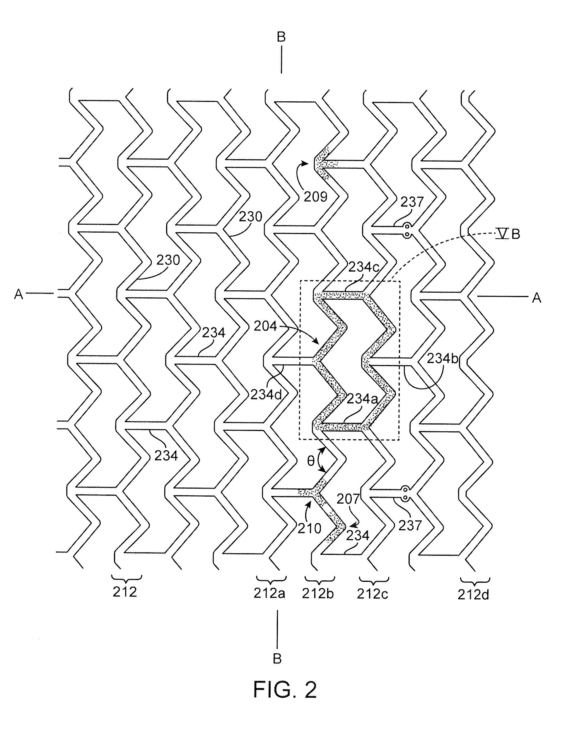 Crush Recoverable Polymer Scaffolds Having a Low Crossing Profile