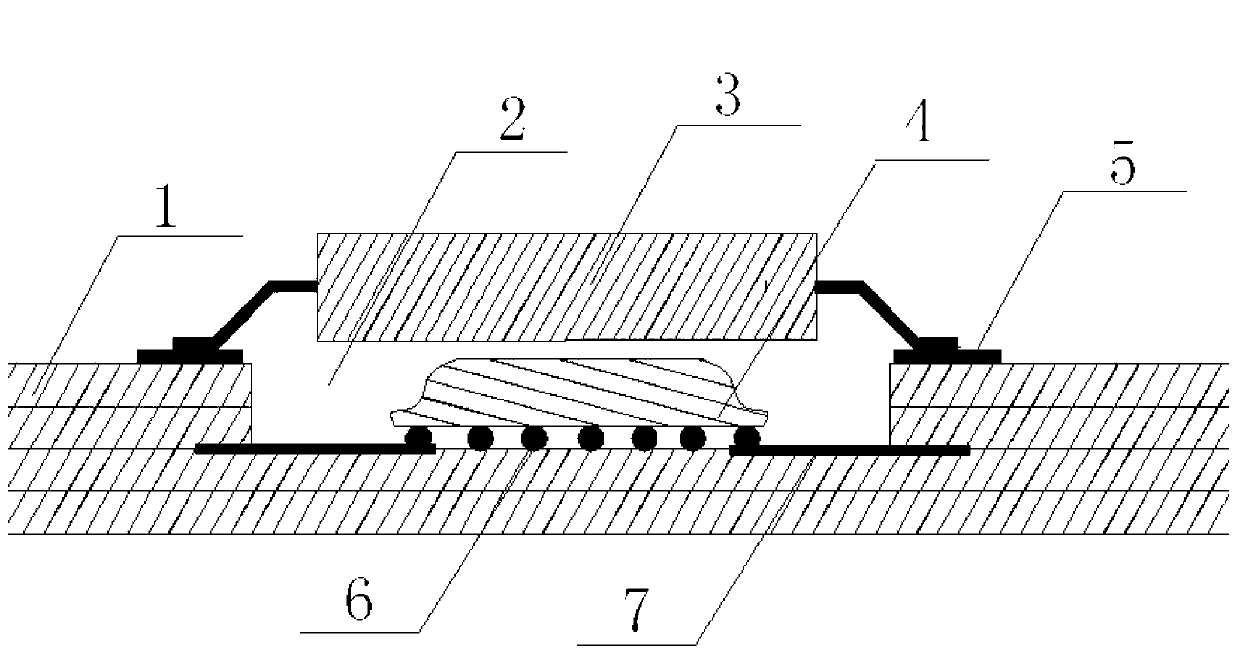 Pit embedded circuit board three-dimensional assembling method