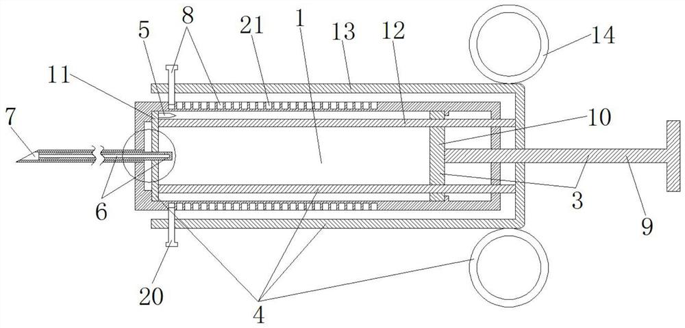 Injection device for scar repair