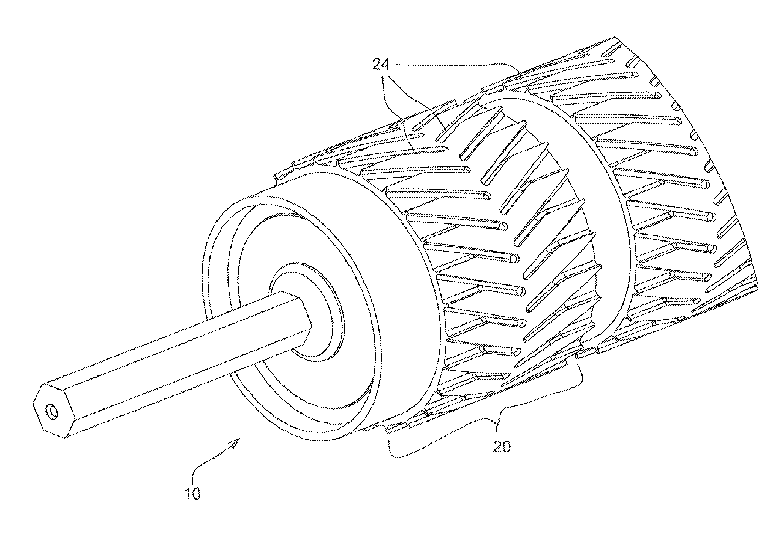 Drive roller for flat belts