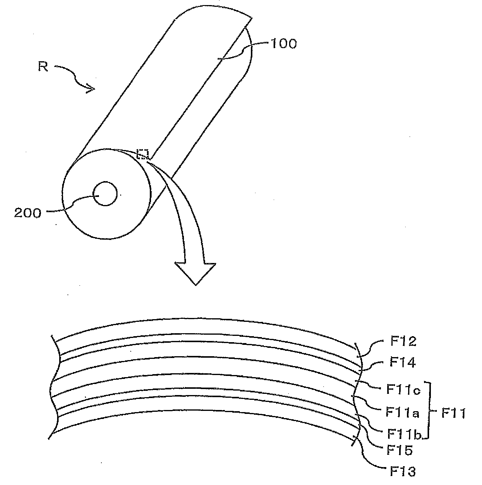 Material roll and method for manufacturing material roll
