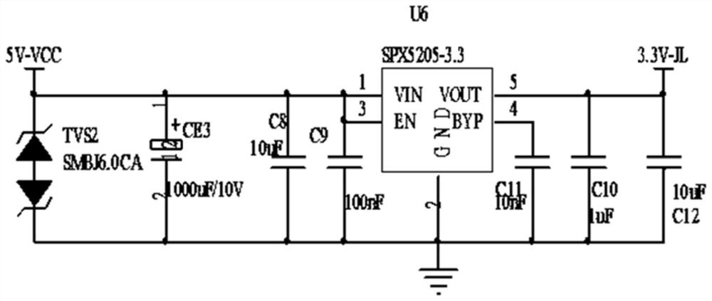 Distribution transformer terminal power consumption measuring circuit and distribution transformer terminal