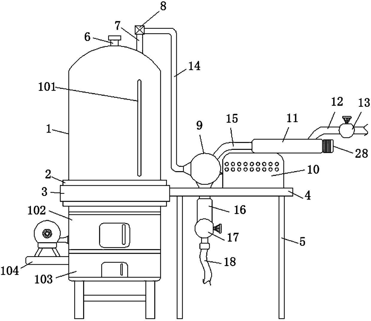 Steam generator with water filtering function