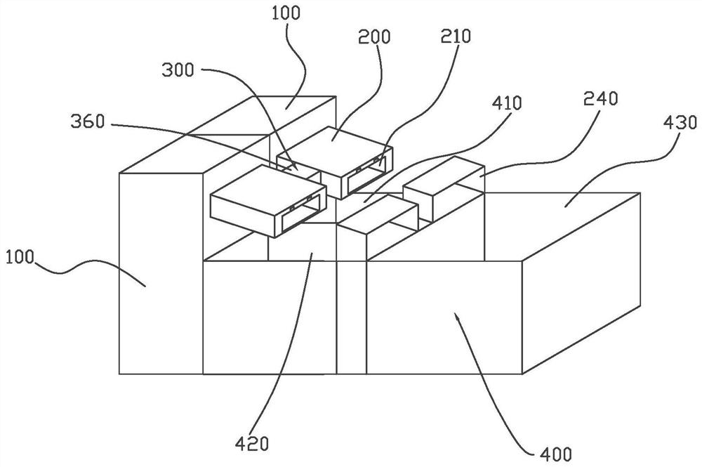 Material distributing device and machining system