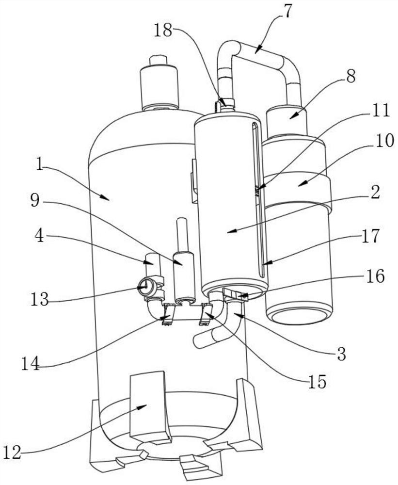 CO2 refrigeration compression device capable of quantitatively adding compression