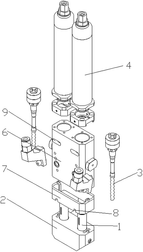 Two-component screw-down valve