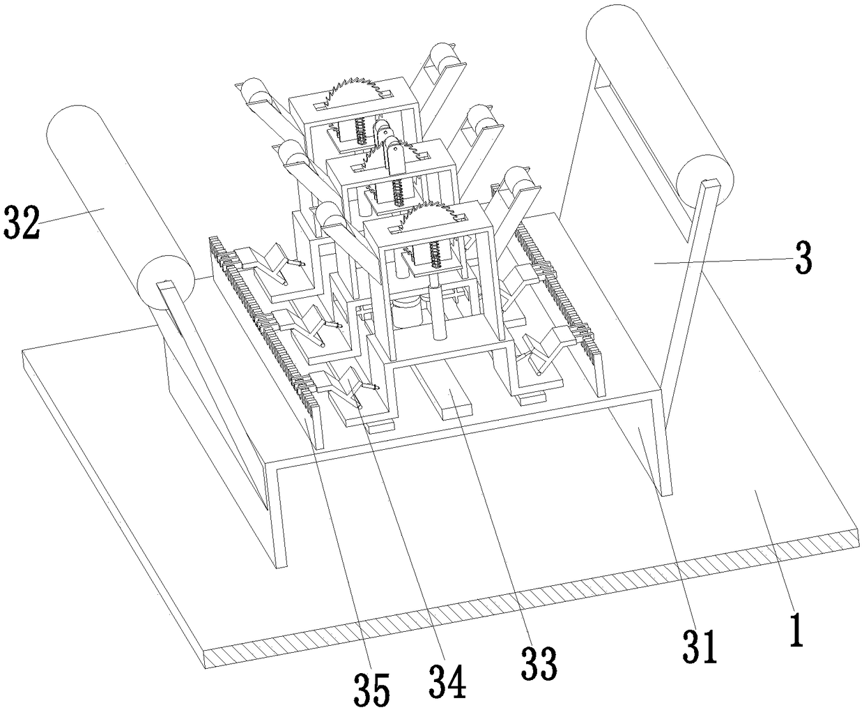 Efficient processing equipment for silicon steel sheet of power transformer