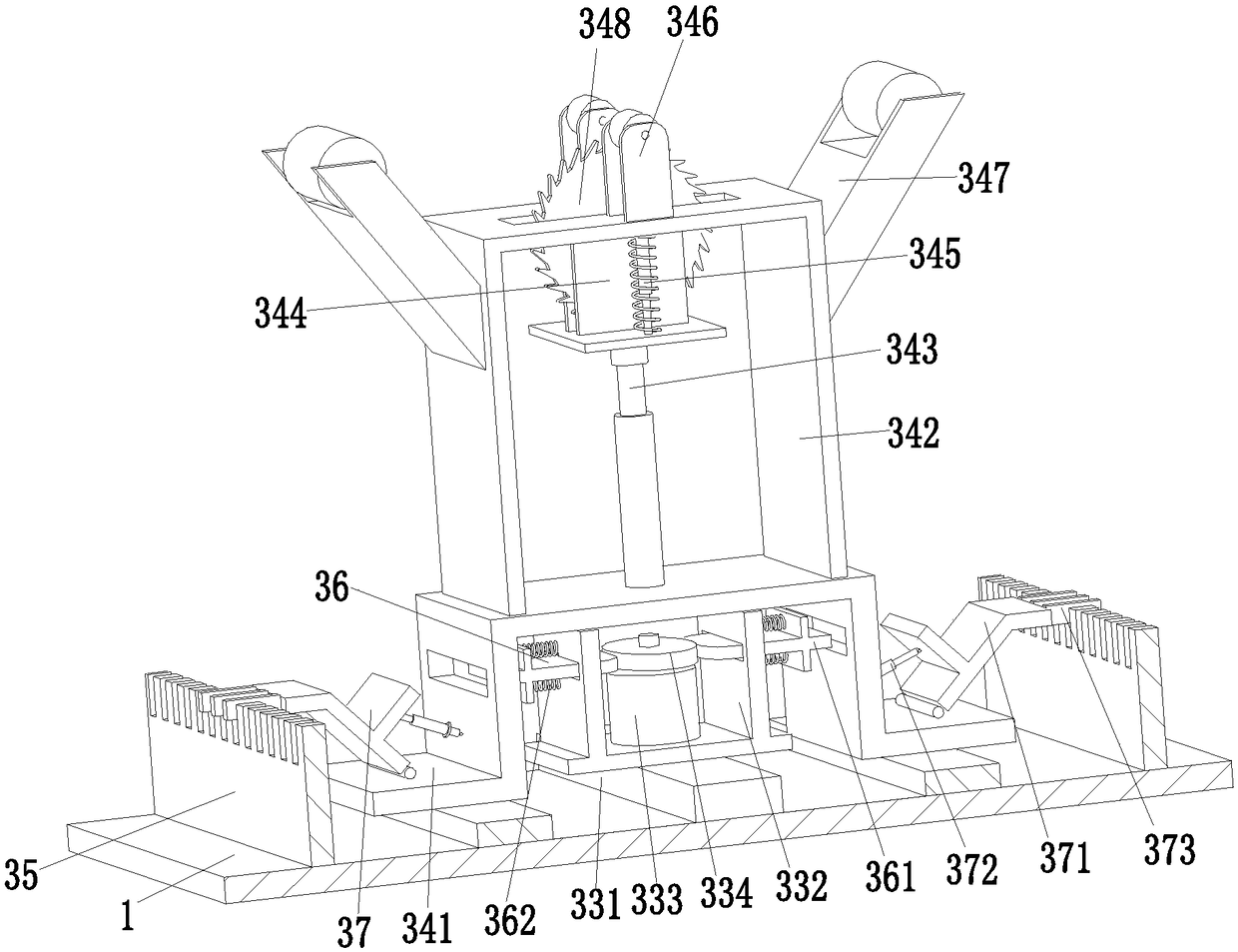 Efficient processing equipment for silicon steel sheet of power transformer