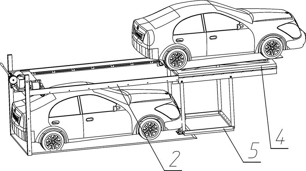 Swing arm sliding combined three-dimensional garage