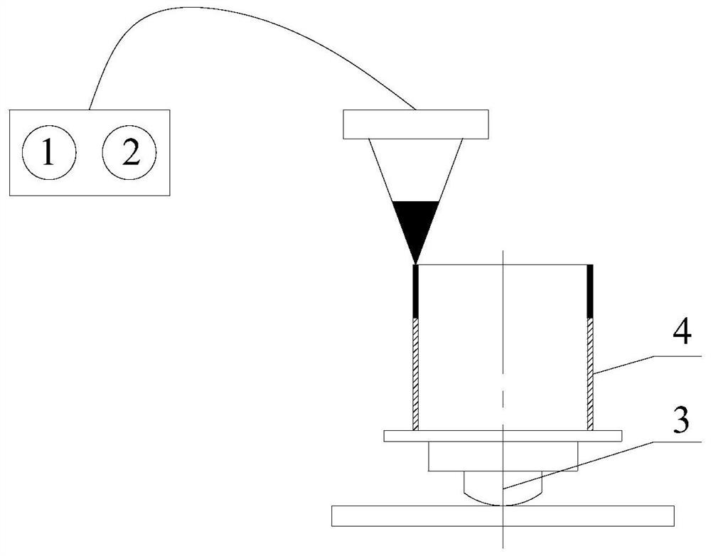 Thin-walled structure with large temperature gradient and its preparation method by laser direct deposition