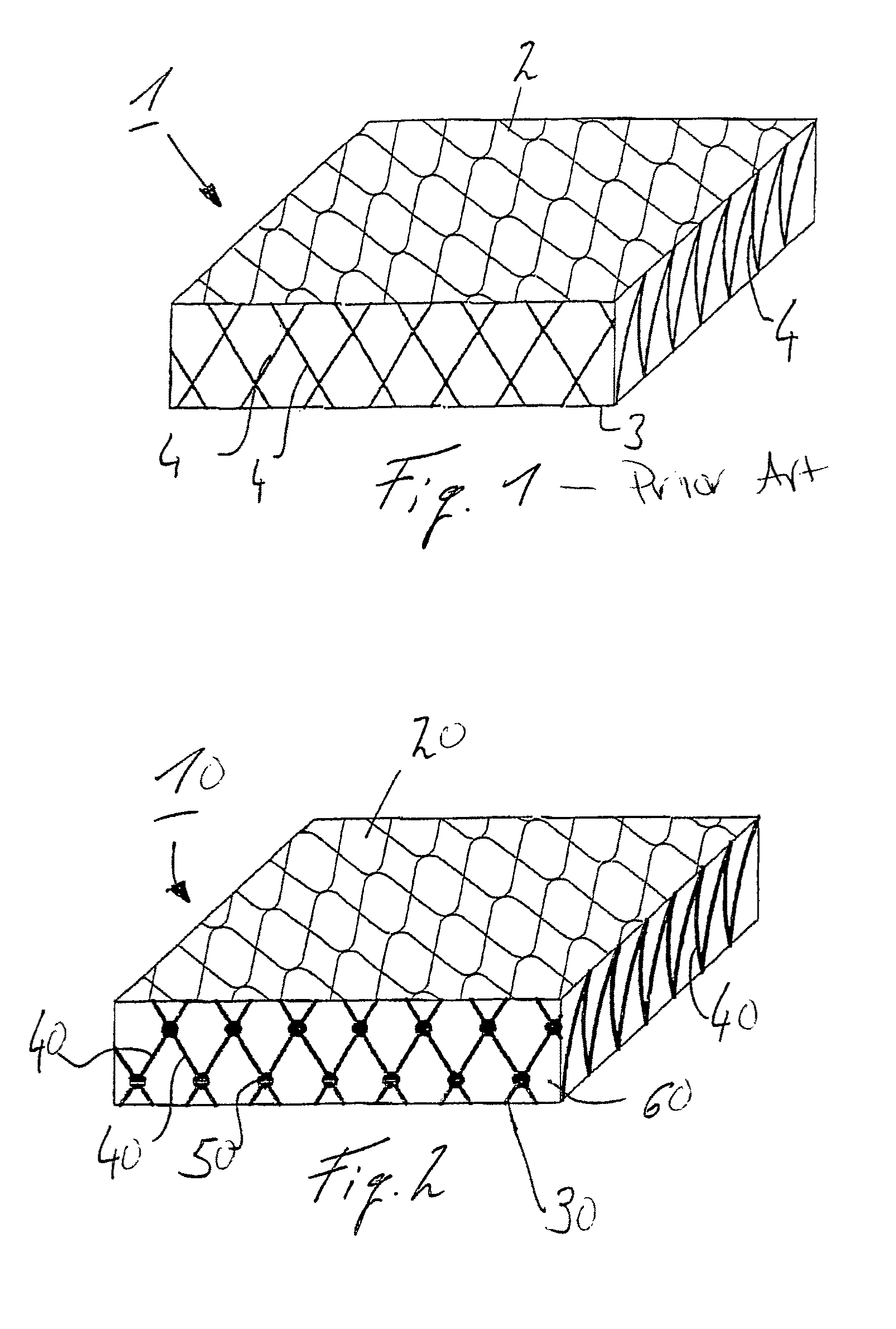 Knitted spacer fabric and method for the production thereof