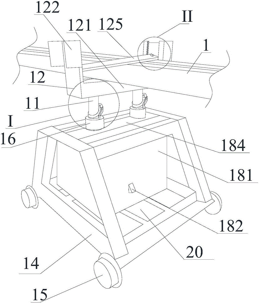 Electric-control double-lifting feeding clamping device