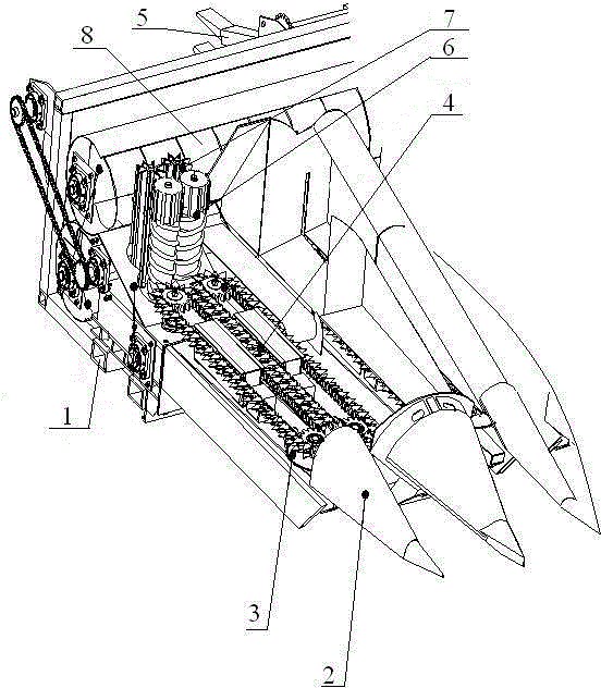 Maize harvester capable of bundling stalks continuously