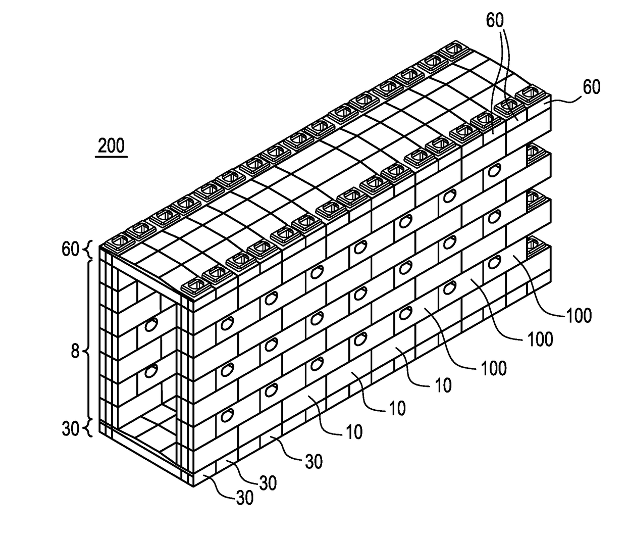 Reformer flue gas tunnel and refractory components therefor