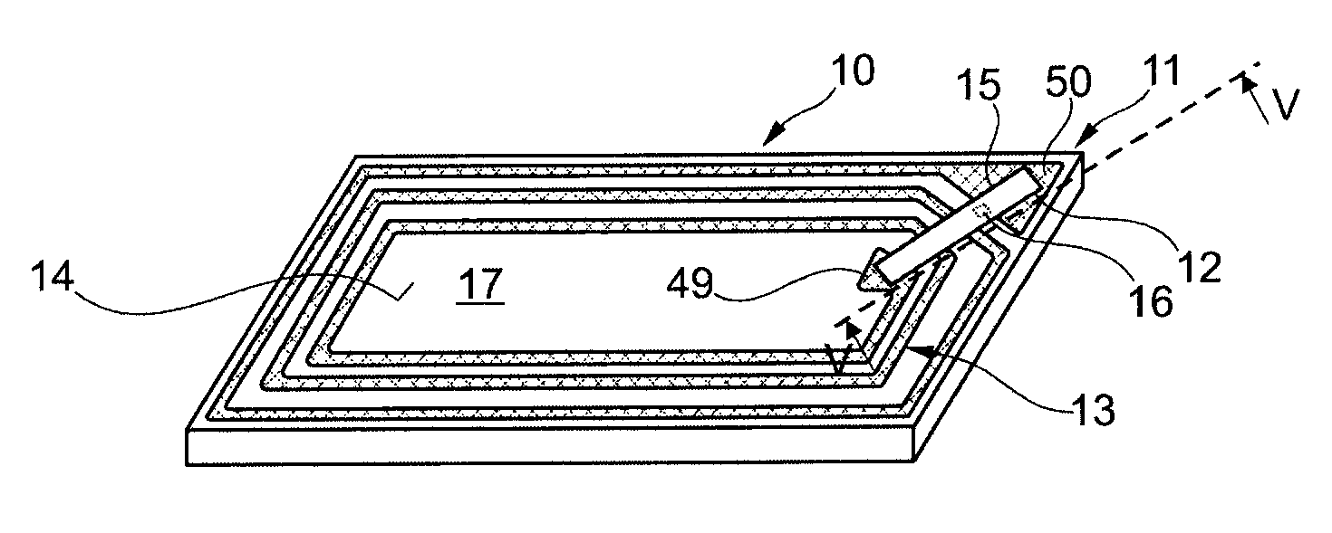 Chip carrier for a transponder module and transponder module