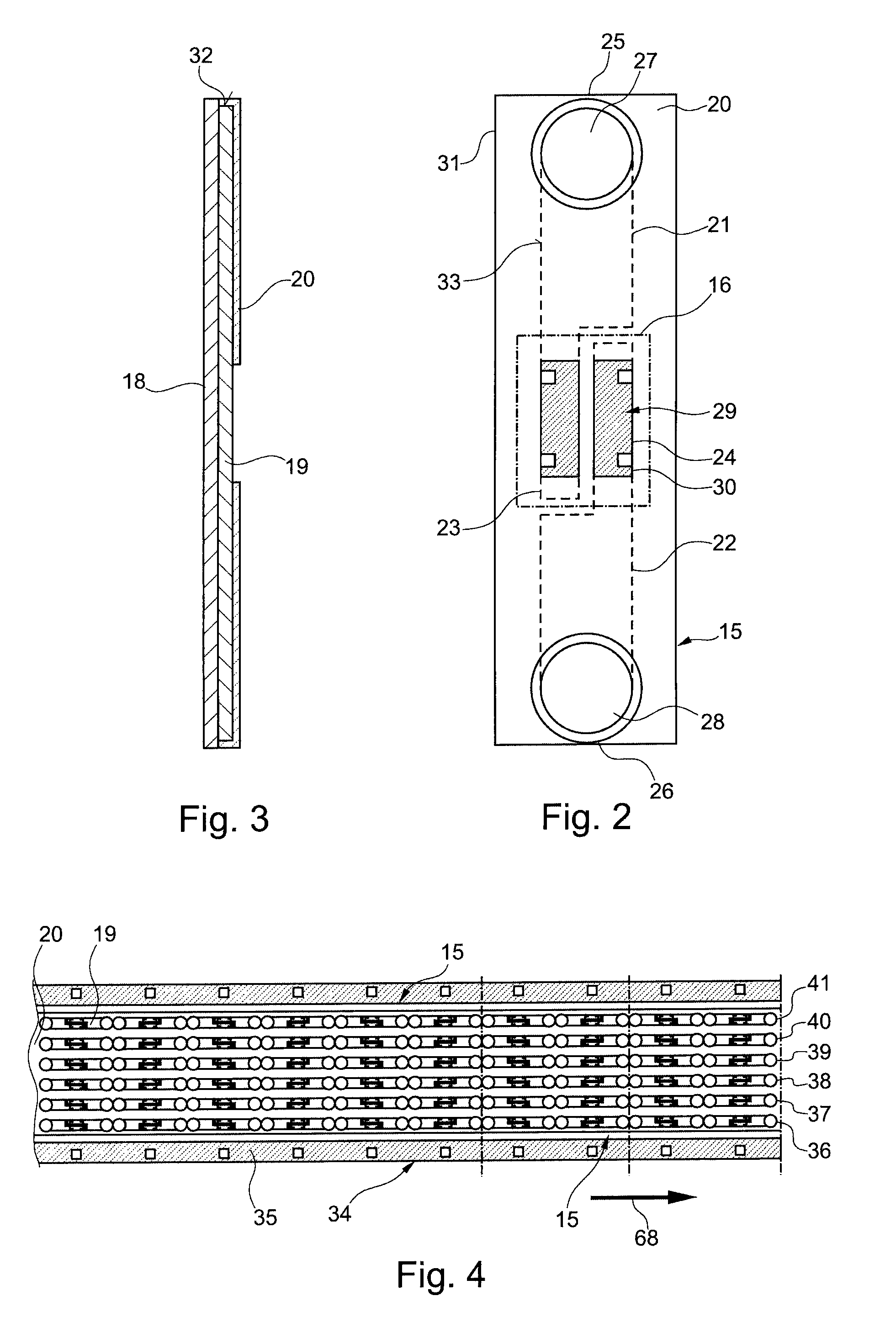 Chip carrier for a transponder module and transponder module