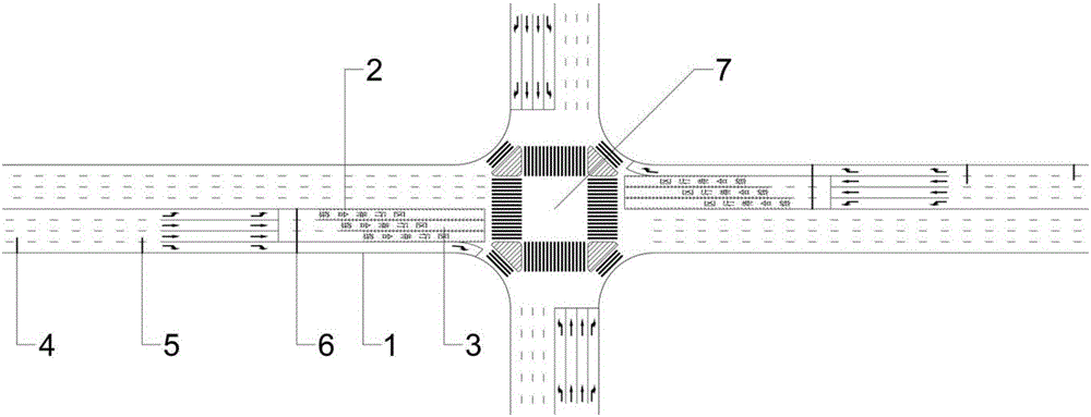 Urban intersection integrated waiting zone optimizing facility and control method thereof