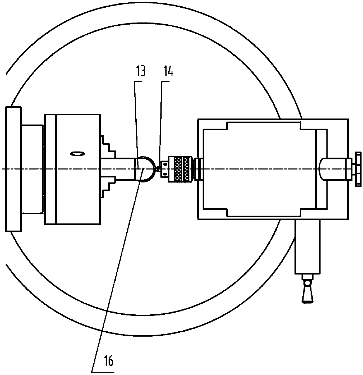 Magnetic sphere body milling and meridian and latitude carving processing method