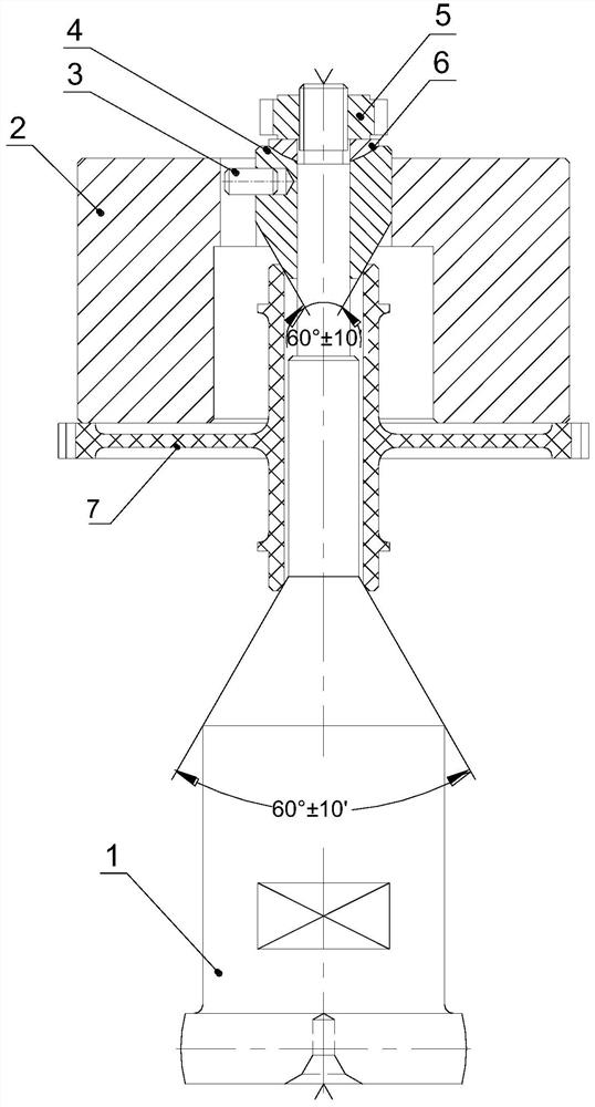 Self-centering anti-vibration clamp for gear grinding machining of thin radial plate gear part and clamping method