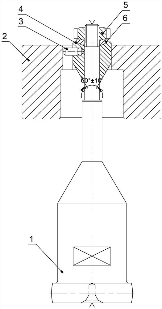 Self-centering anti-vibration clamp for gear grinding machining of thin radial plate gear part and clamping method