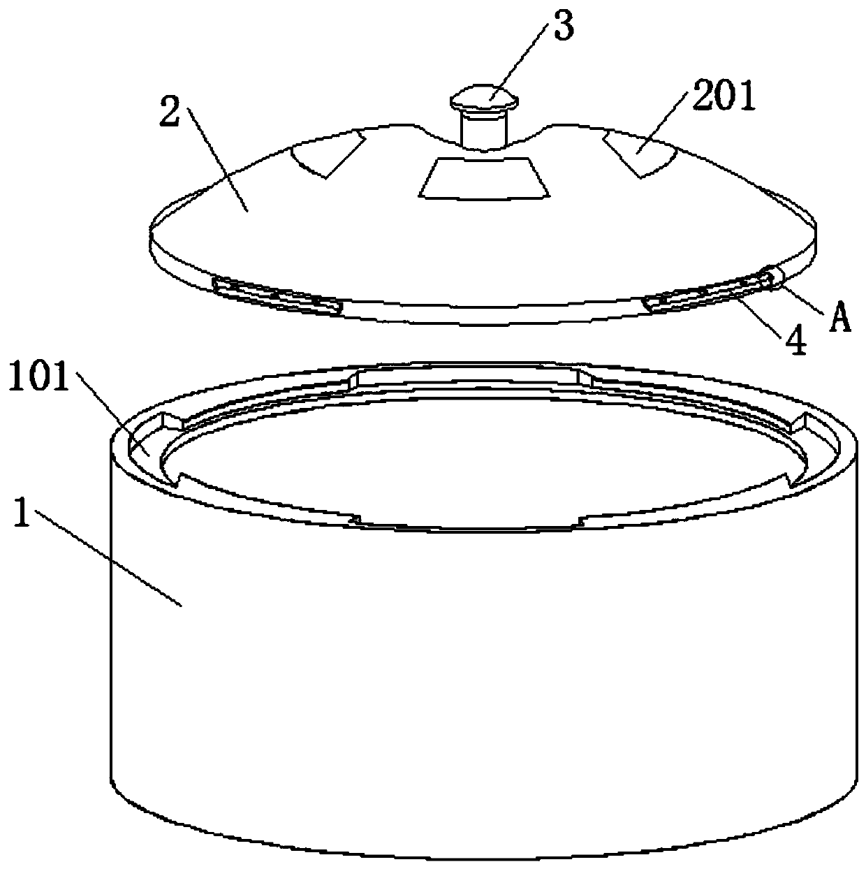 Heat insulation pot cover capable of preventing steam scald