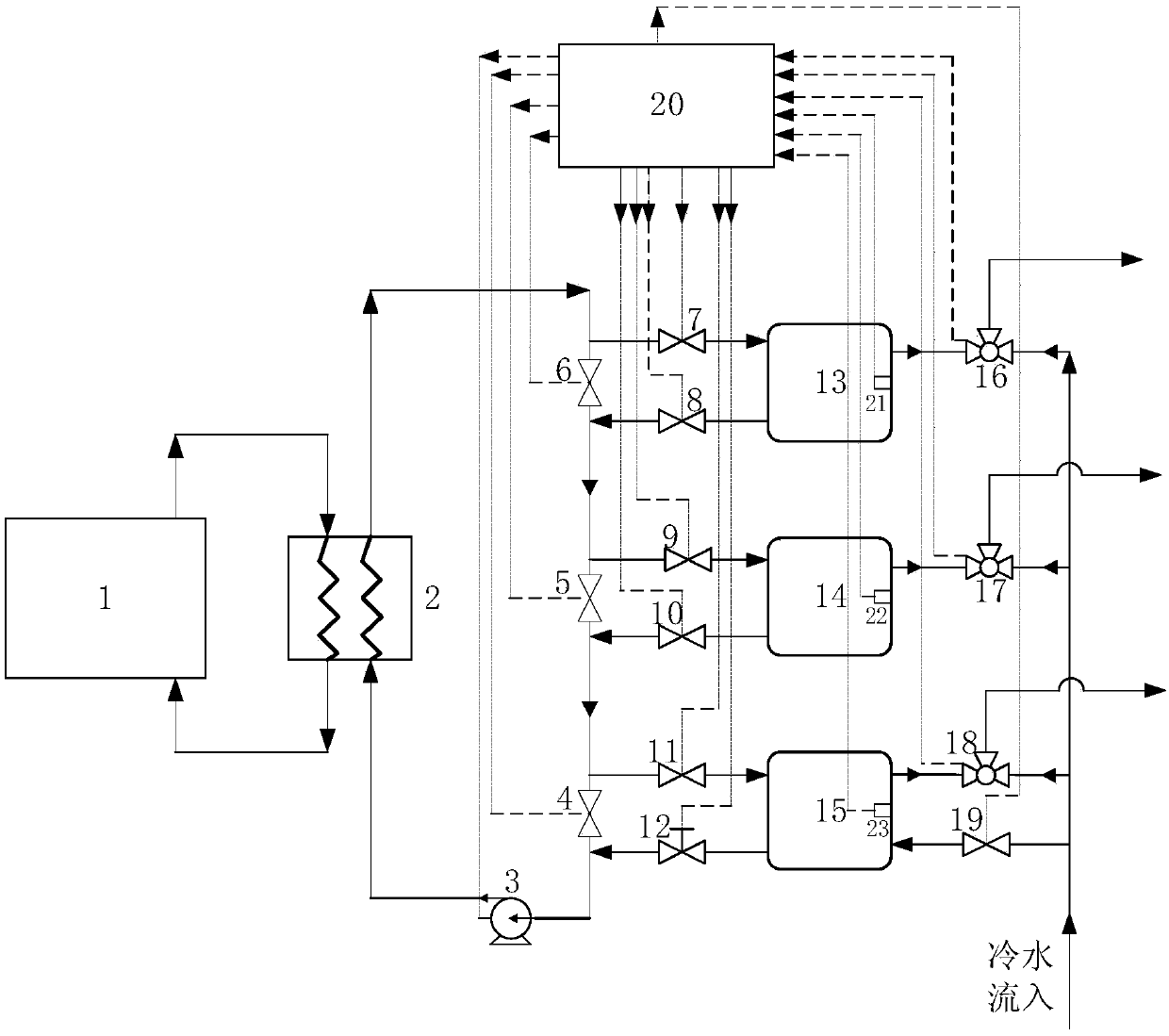 Multi-mode coupled heating multi-water-tank heat-pump water heater