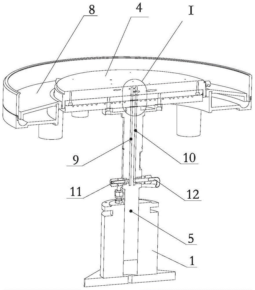 Hot plate structure for automatic cleaning of collection cups