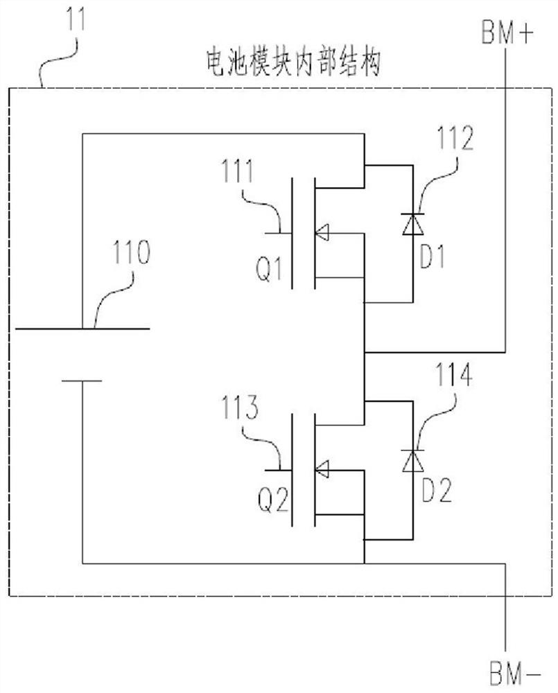 A topology and control method for shift balance of lithium-ion power batteries used in electric ships