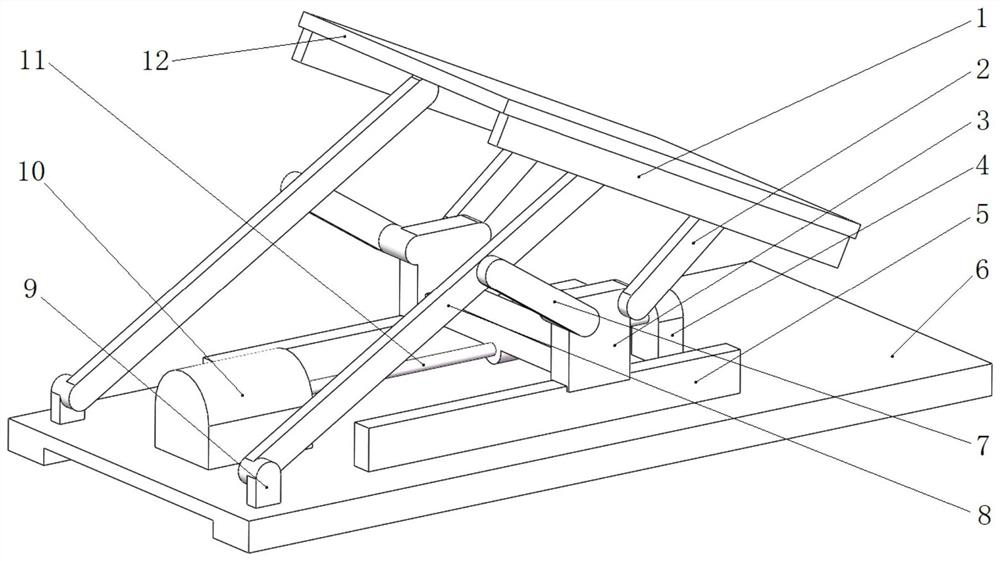 A tilting platform with large inclination angle based on six-bar mechanism