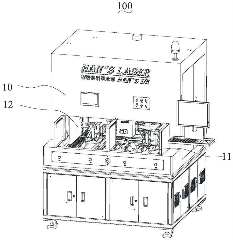 Laser solder ball welding equipment for miniature thermistor