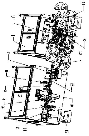 A smt patch connector insertion, detection and packaging integrated equipment