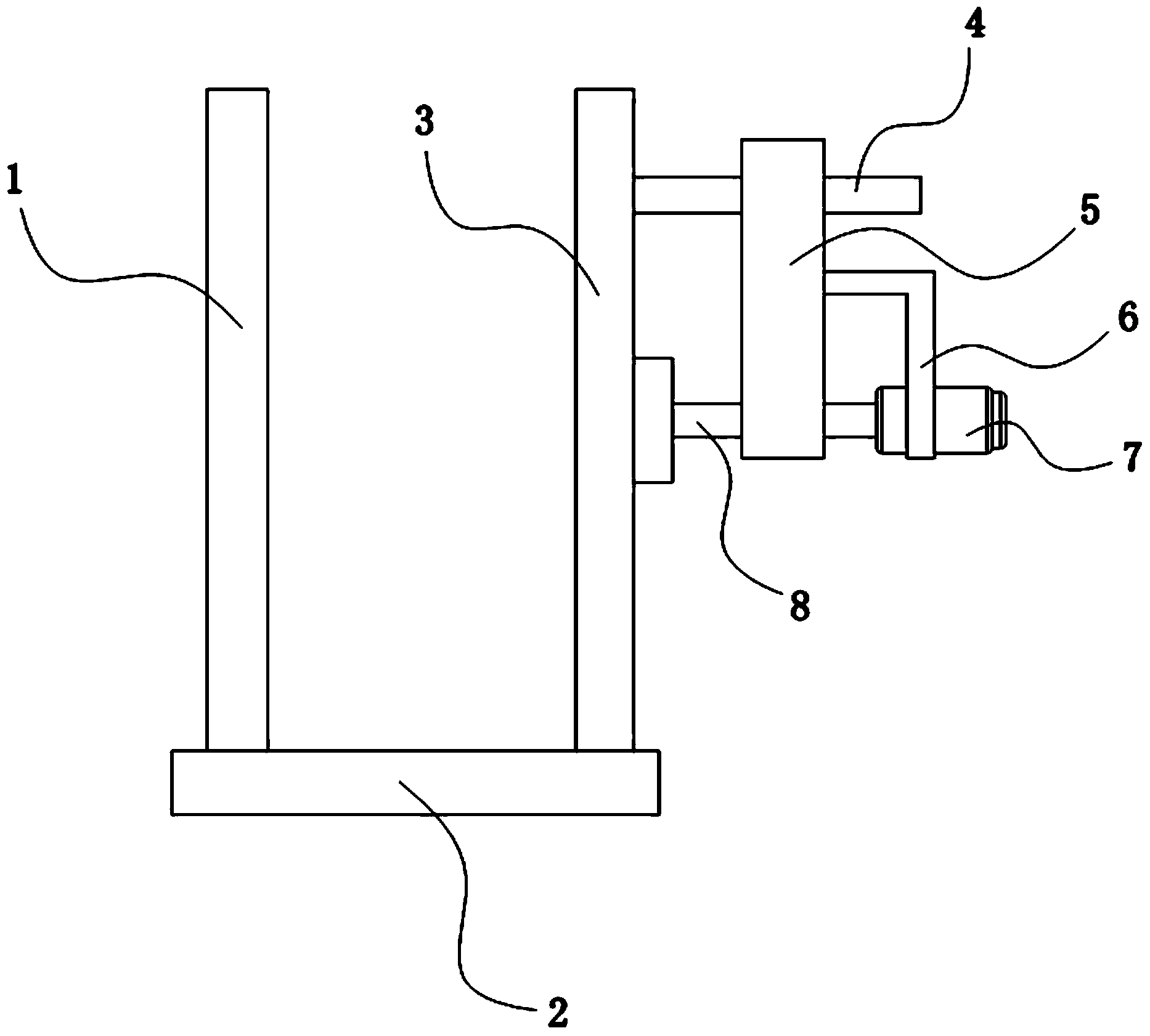Quantitative motor squeezing device for ultrasonic coupling agent
