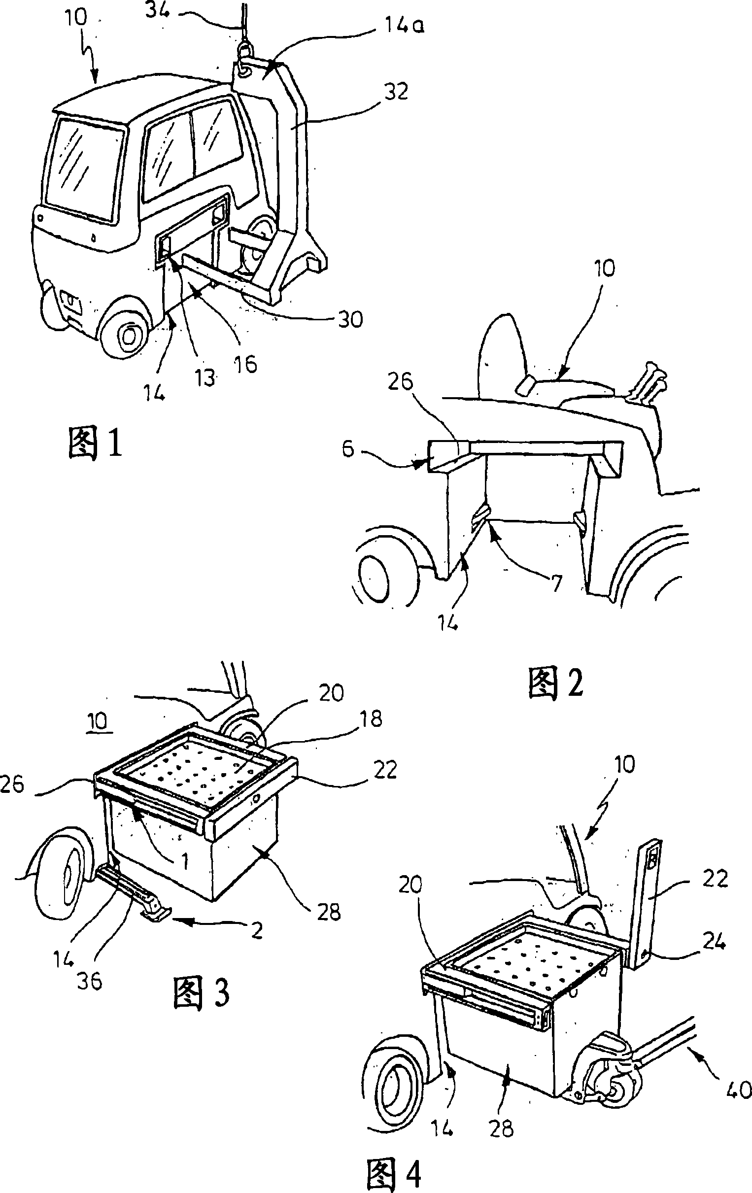 Battery exchange system for a battery-driven industrial truck