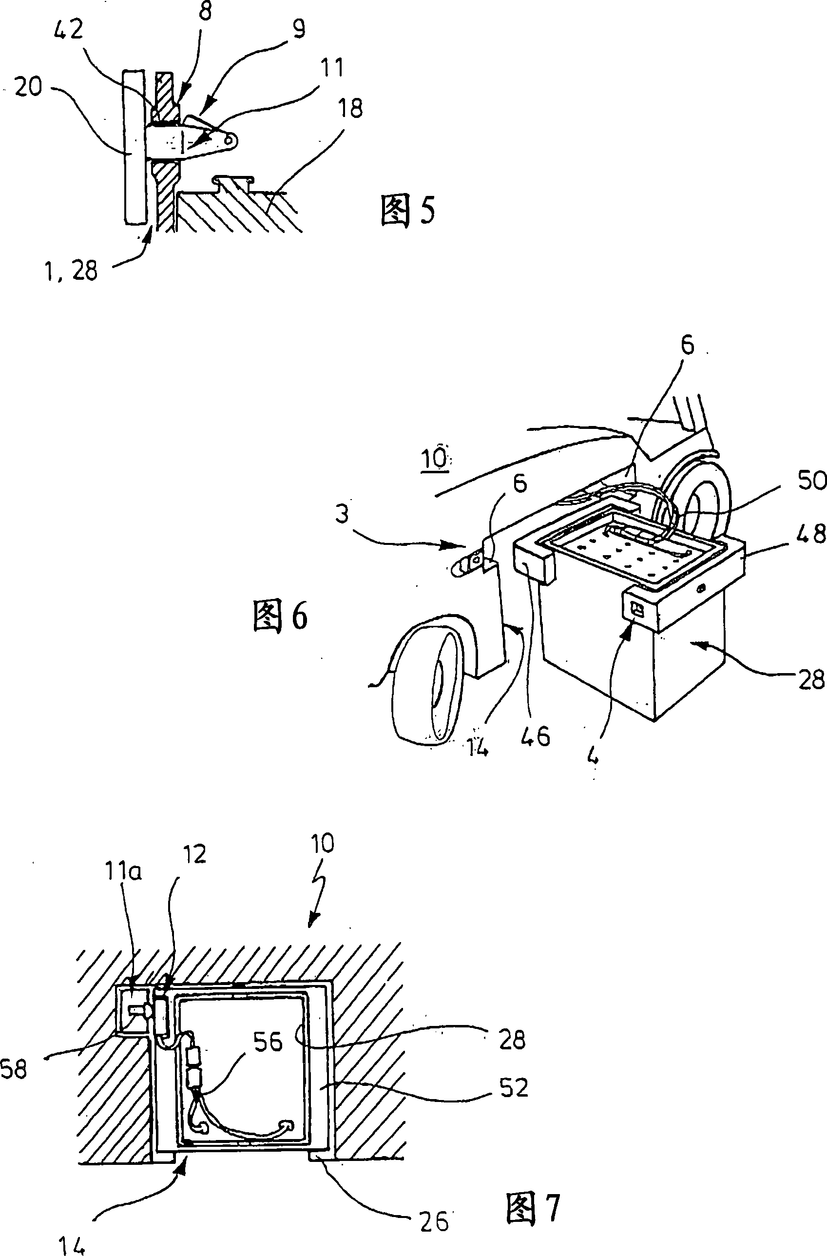 Battery exchange system for a battery-driven industrial truck