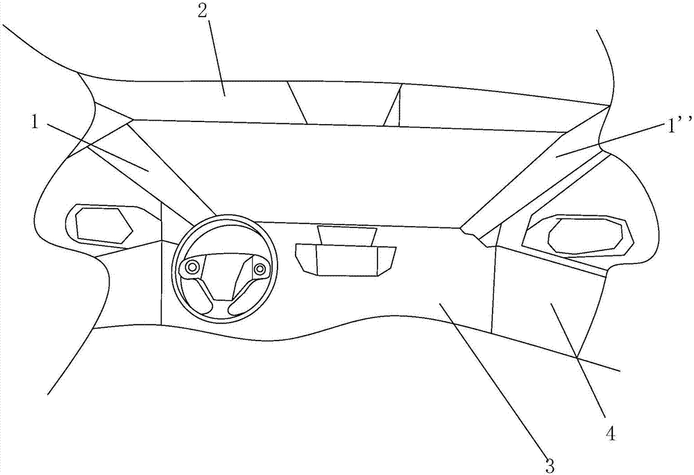 Vehicle without blind area corresponding to a pillars and b pillar