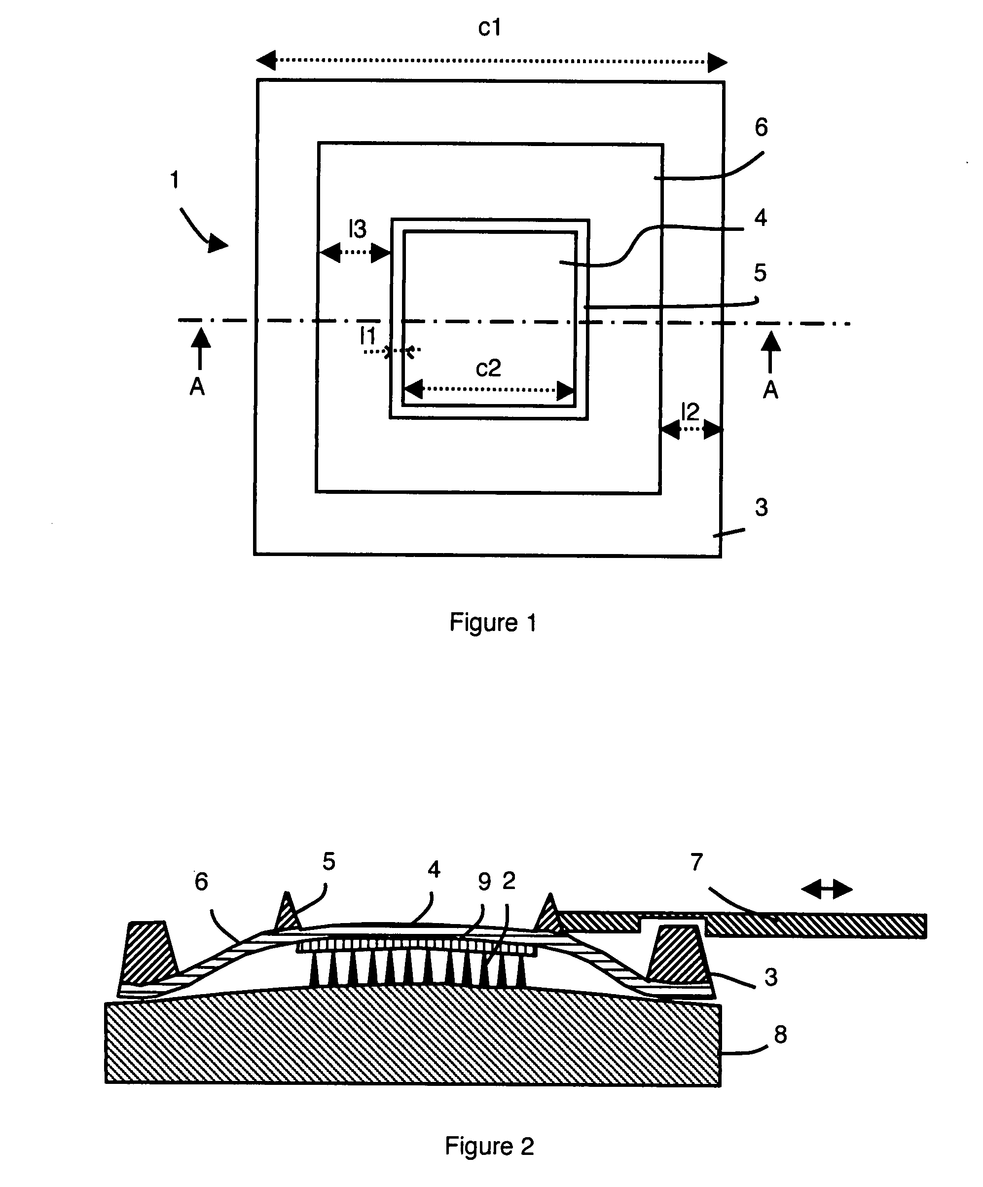 Device for Recording Data, Comprising a Peripheral Support Membrane, and Method for Producing Same