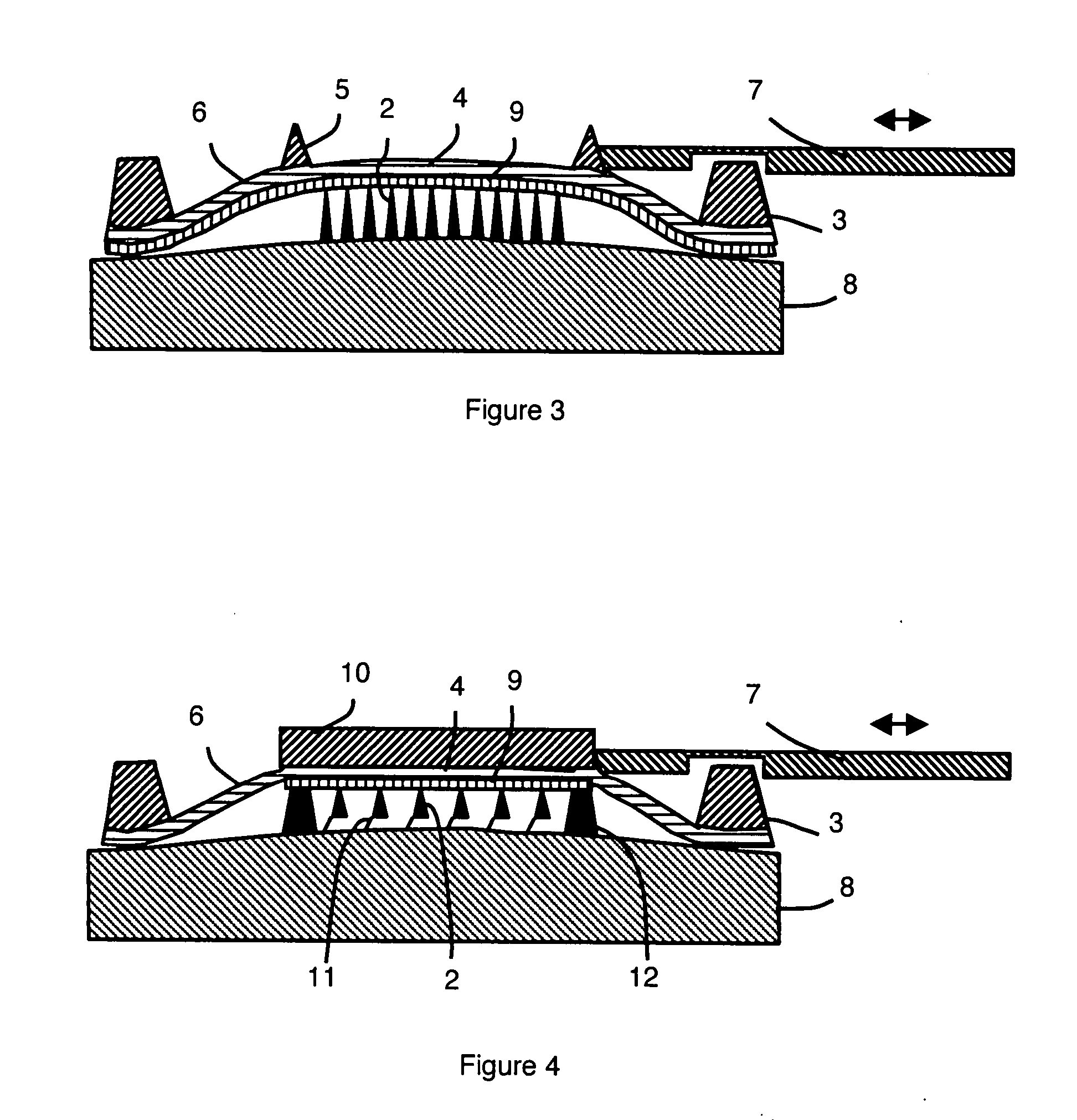 Device for Recording Data, Comprising a Peripheral Support Membrane, and Method for Producing Same